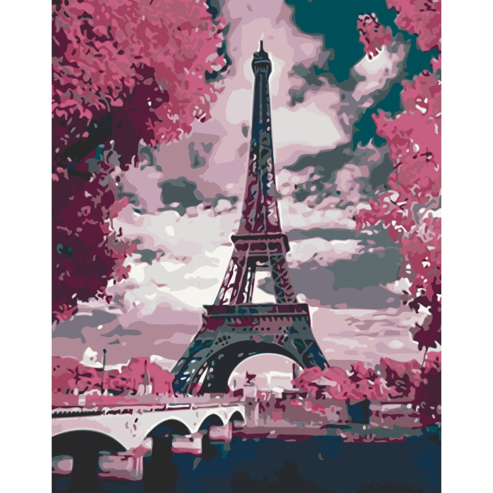 Eiffelova veža 40x50cm - plátno bez rámu