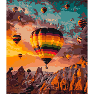 Teplovzdušné balóny 40x50cm - vypnuté plátno na rám