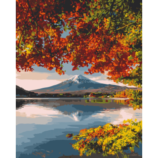 Hora Fudži v Japonsku 40x50cm - vypnuté plátno na rám